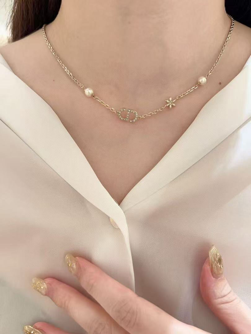 Dior CD Pearl-Look Pendant Necklace - product image 3