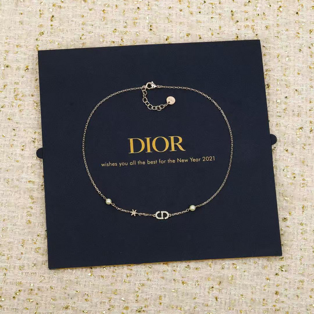 Dior CD Pearl-Look Pendant Necklace - product image 2