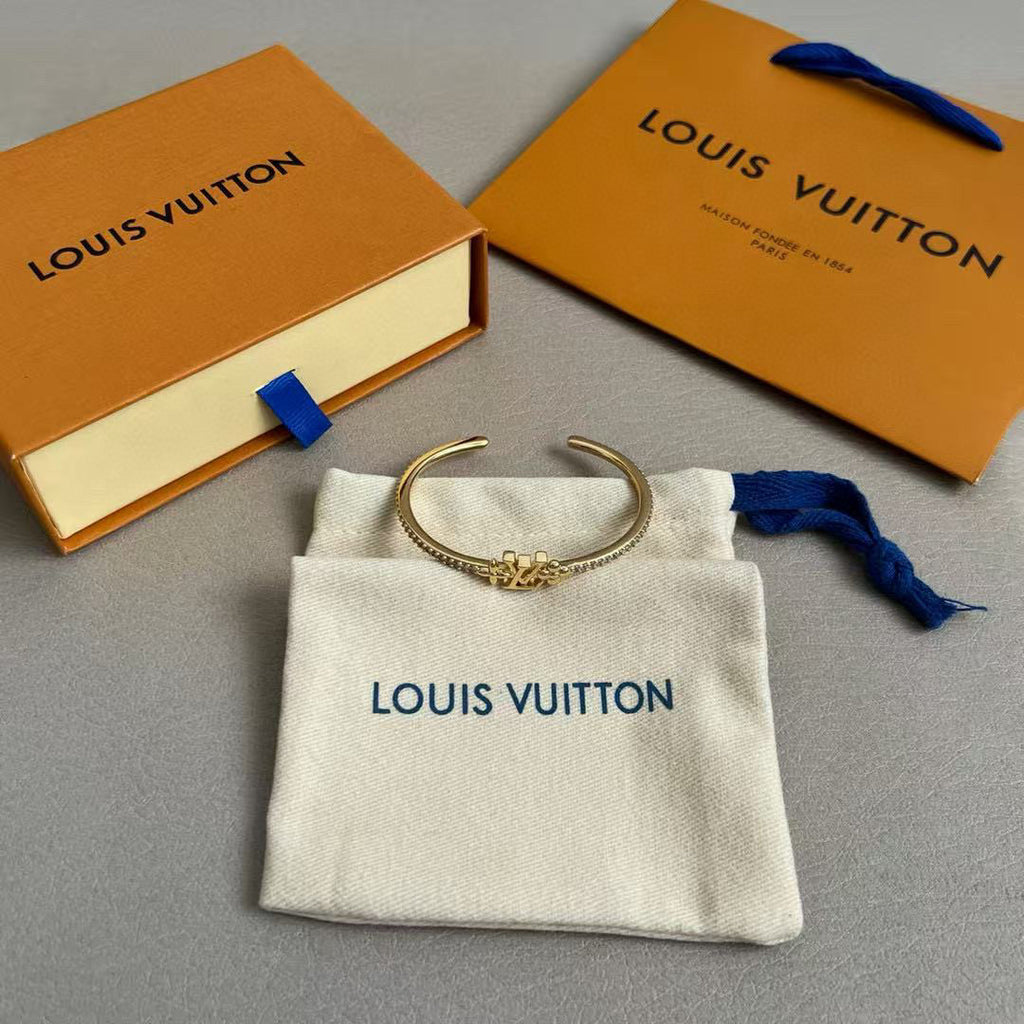 Louis Vuitton LV Letter Open Bangle - album image 2