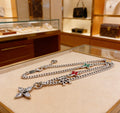 Louis Vuitton Silver-Tone Antiqued Chain Necklace - album image 1