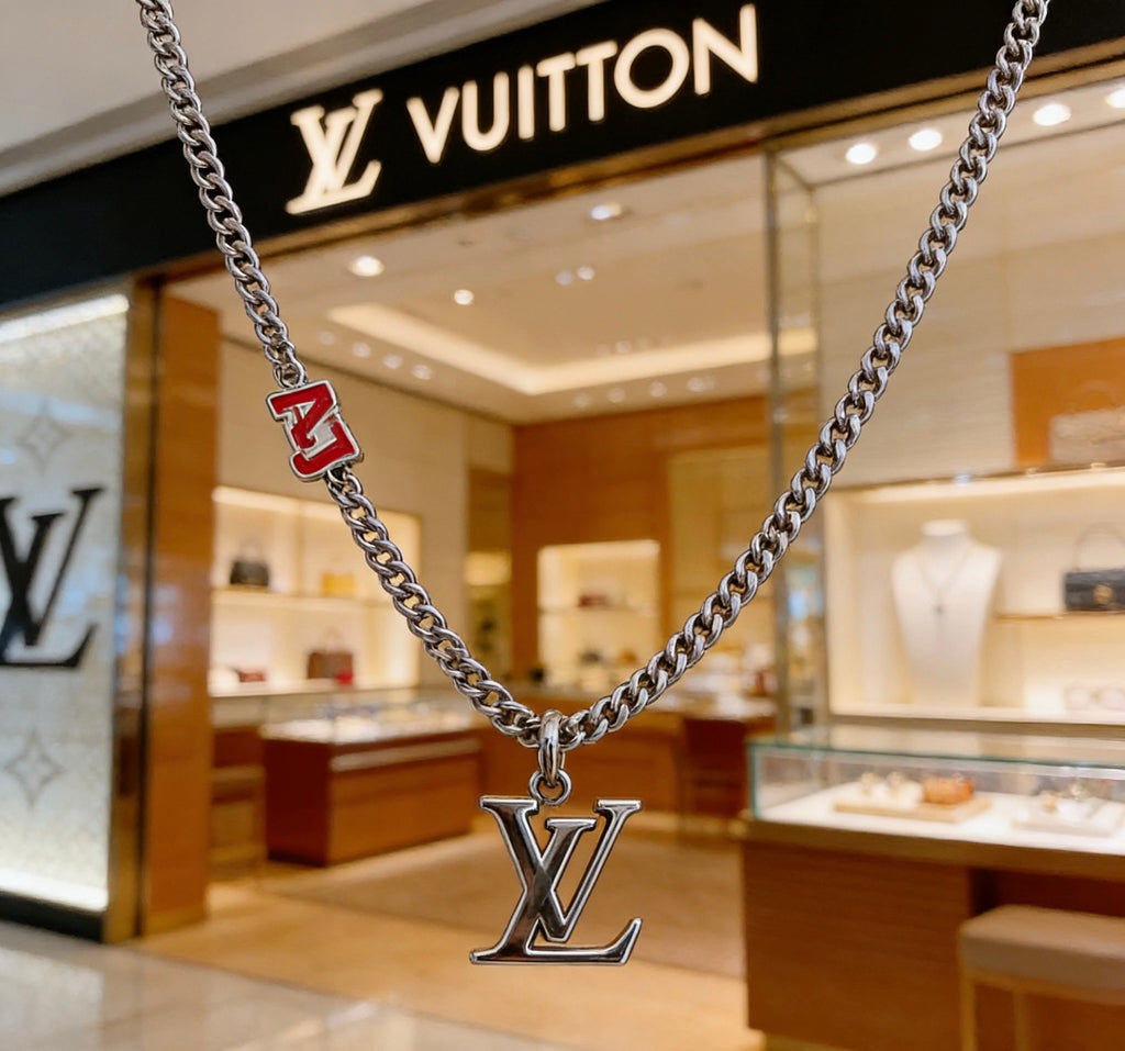 Louis Vuitton Silver-Tone Antiqued Chain Necklace - album image 8
