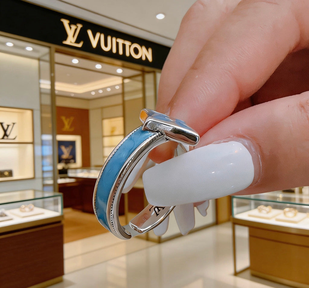 Louis Vuitton Silver-Tone Antiqued Ring - album image 7