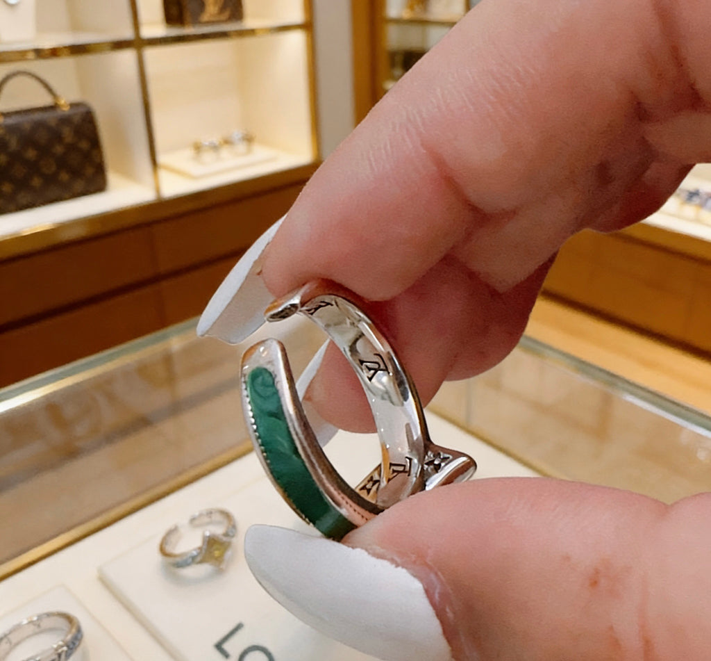 Louis Vuitton Silver-Tone Antiqued Ring - album image 3