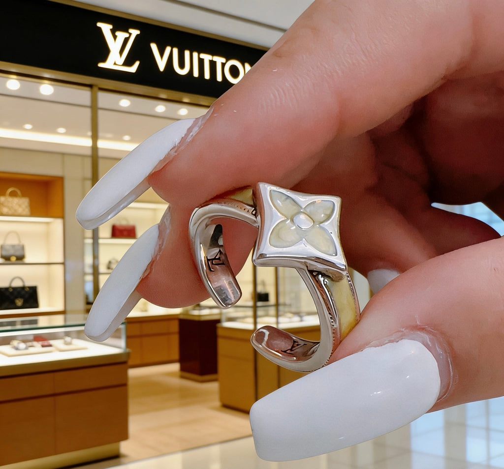 Louis Vuitton Silver-Tone Antiqued Ring - album image 9