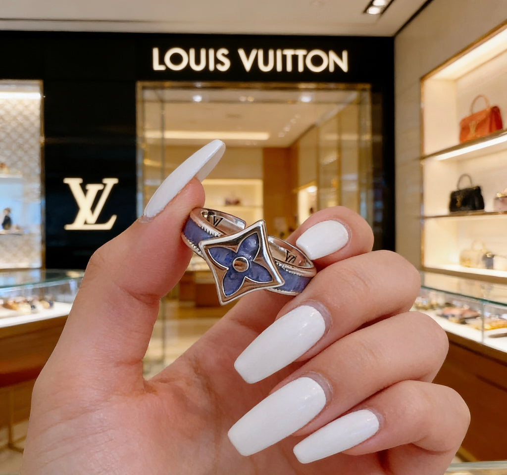 Louis Vuitton Silver-Tone Antiqued Ring - album image 10