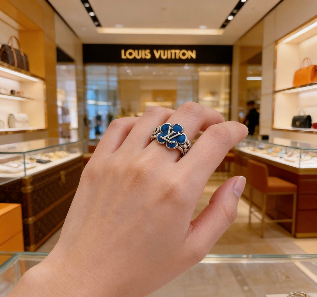 Louis Vuitton Silver-Tone Antiqued Ring - album image 7