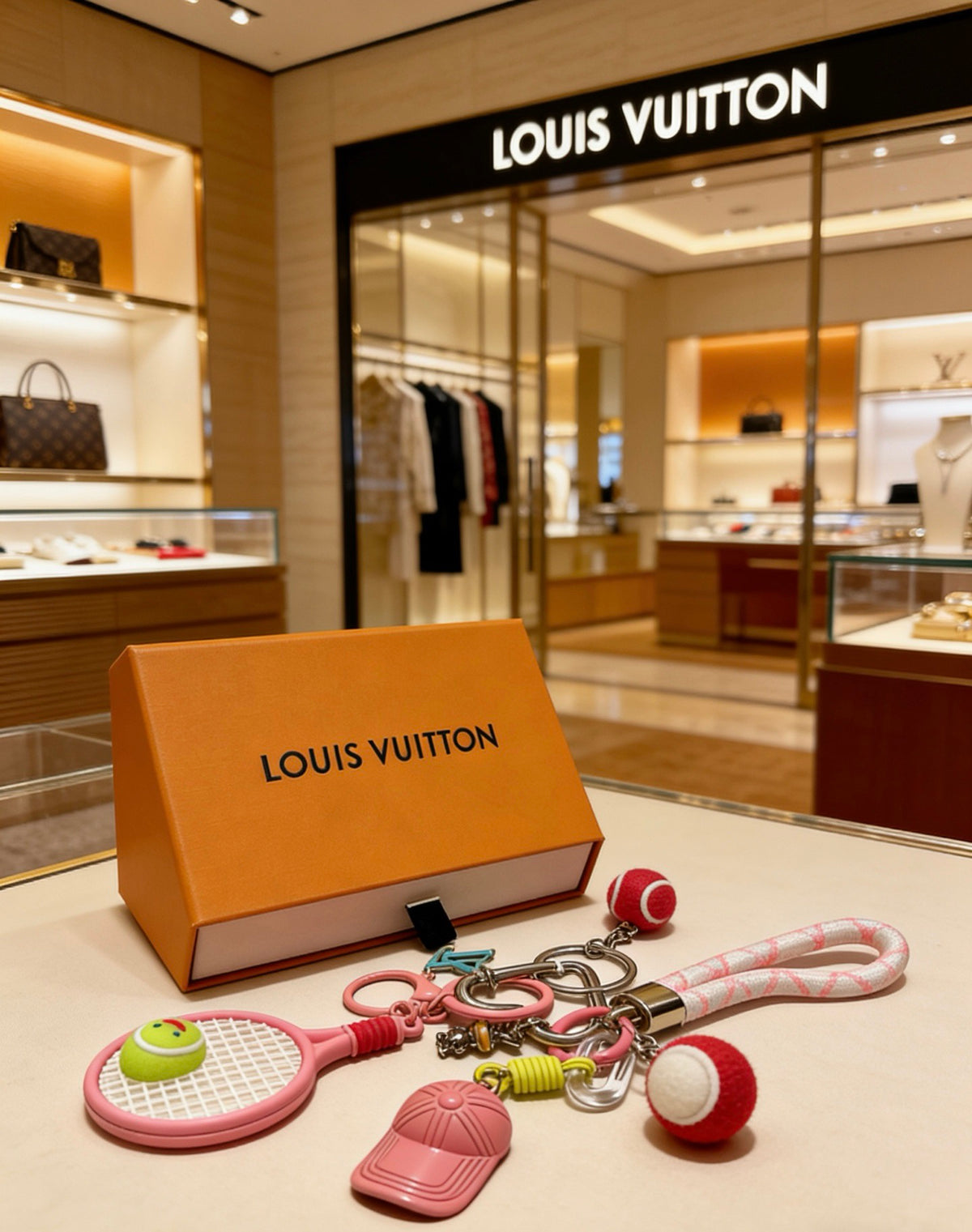 Louis Vuitton Pink and Green Character Bag Charm - album image 6