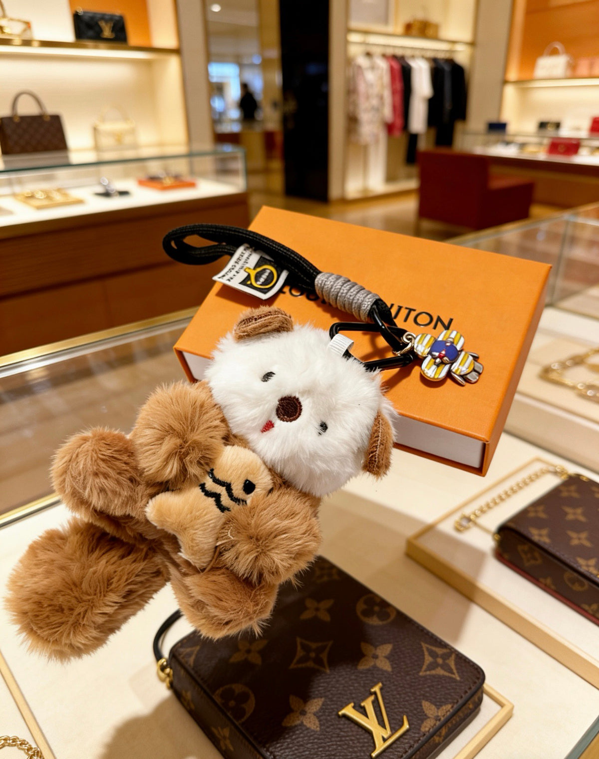 Louis Vuitton Brown Plush Character Bag Charm - album image 1