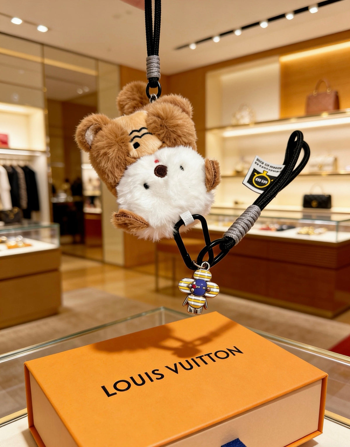Louis Vuitton Brown Plush Character Bag Charm - album image 7
