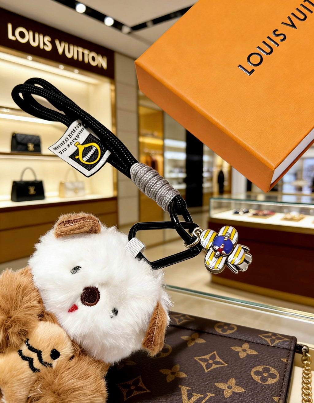 Louis Vuitton Brown Plush Character Bag Charm - album image 5