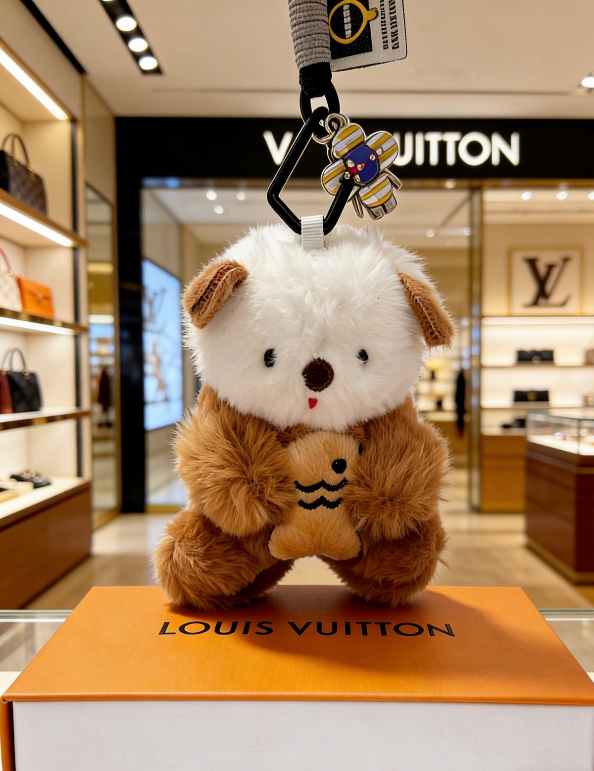 Louis Vuitton Brown Plush Character Bag Charm - album image 2