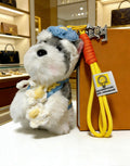 Louis Vuitton Gray and Yellow Plush Character Bag Charm - album image 1