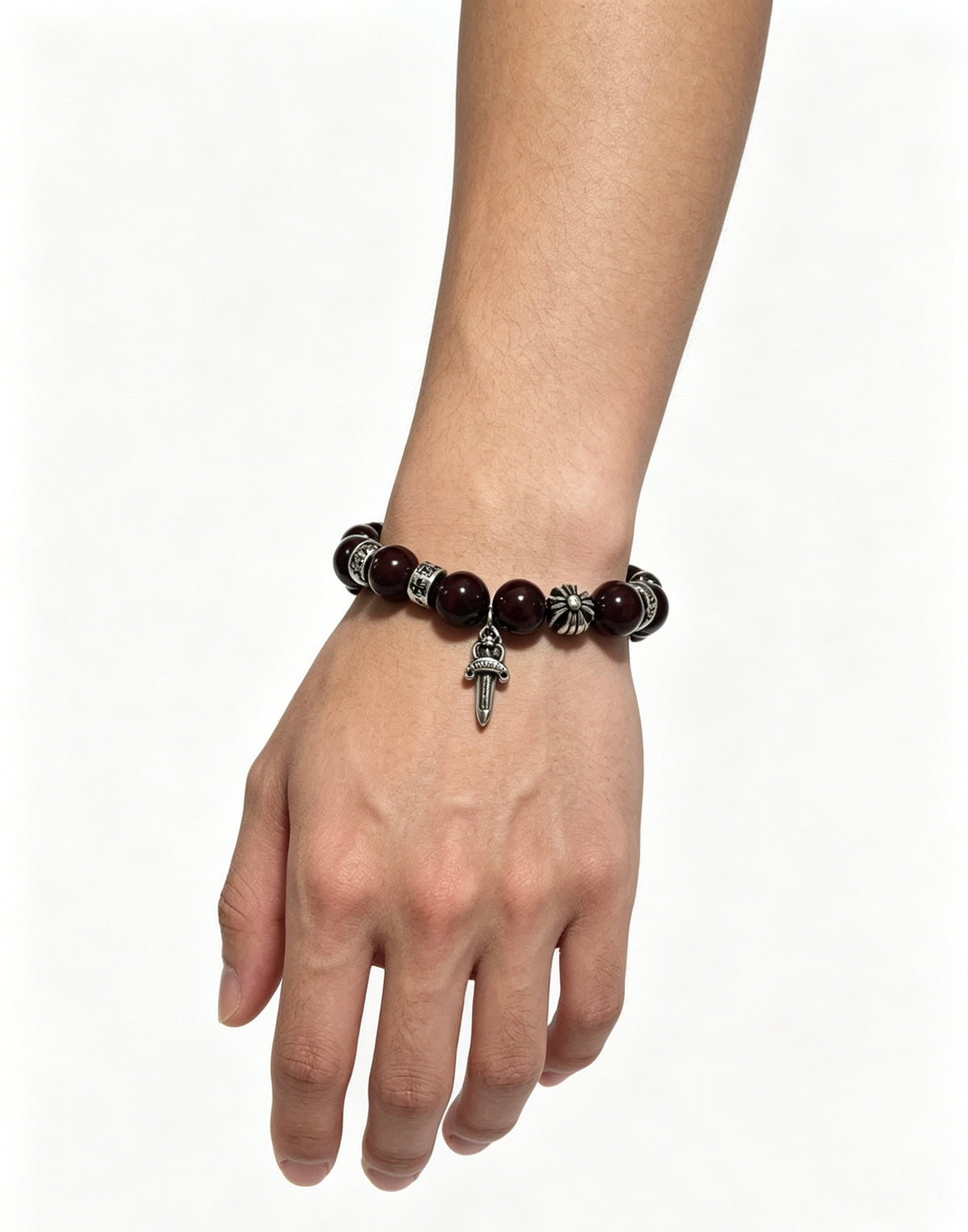 Chrome Hearts Cross Fleur-de-Lis Agate Pendant Antiqued Bracelet - album image 9