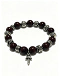 Chrome Hearts Cross Fleur-de-Lis Agate Pendant Antiqued Bracelet - album image 1