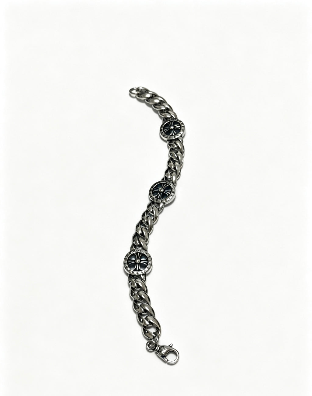Chrome Hearts Cross Fleur-de-Lis Antiqued Polished Bracelet - album image 6