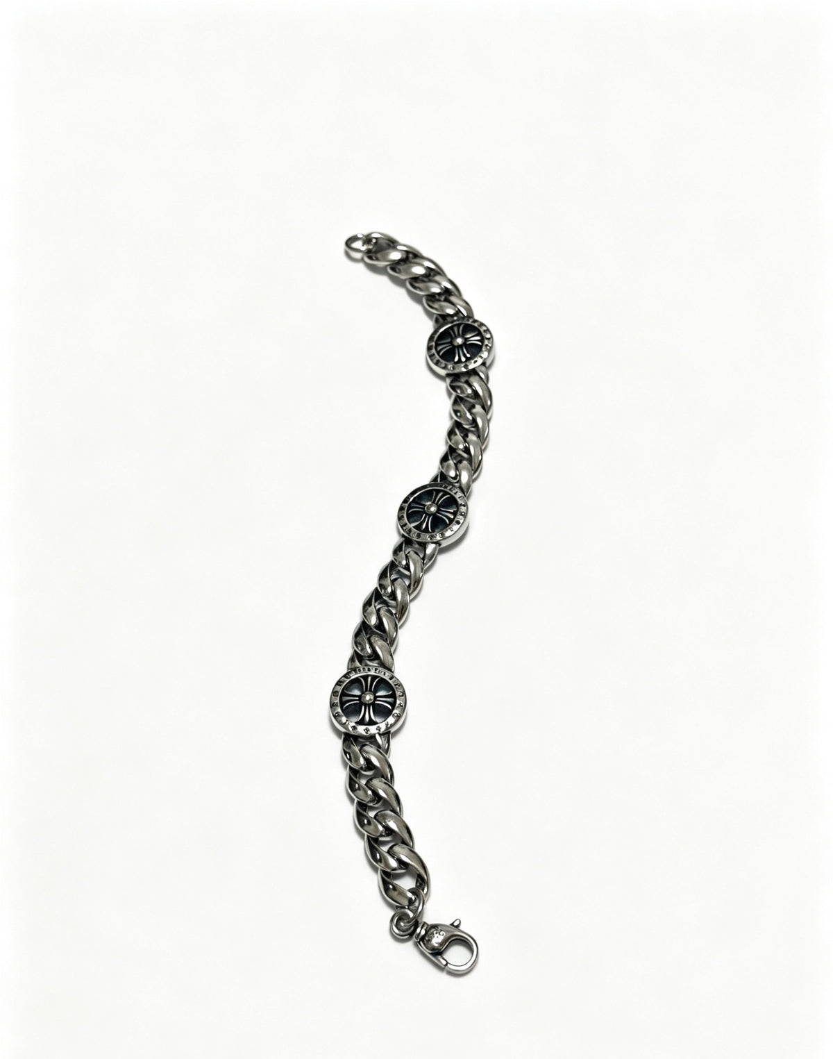 Chrome Hearts Cross Fleur-de-Lis Antiqued Polished Bracelet - album image 6