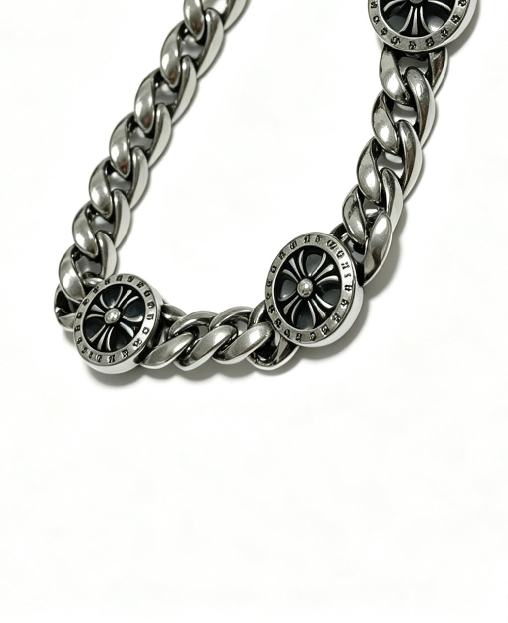 Chrome Hearts Cross Fleur-de-Lis Antiqued Polished Bracelet - album image 5