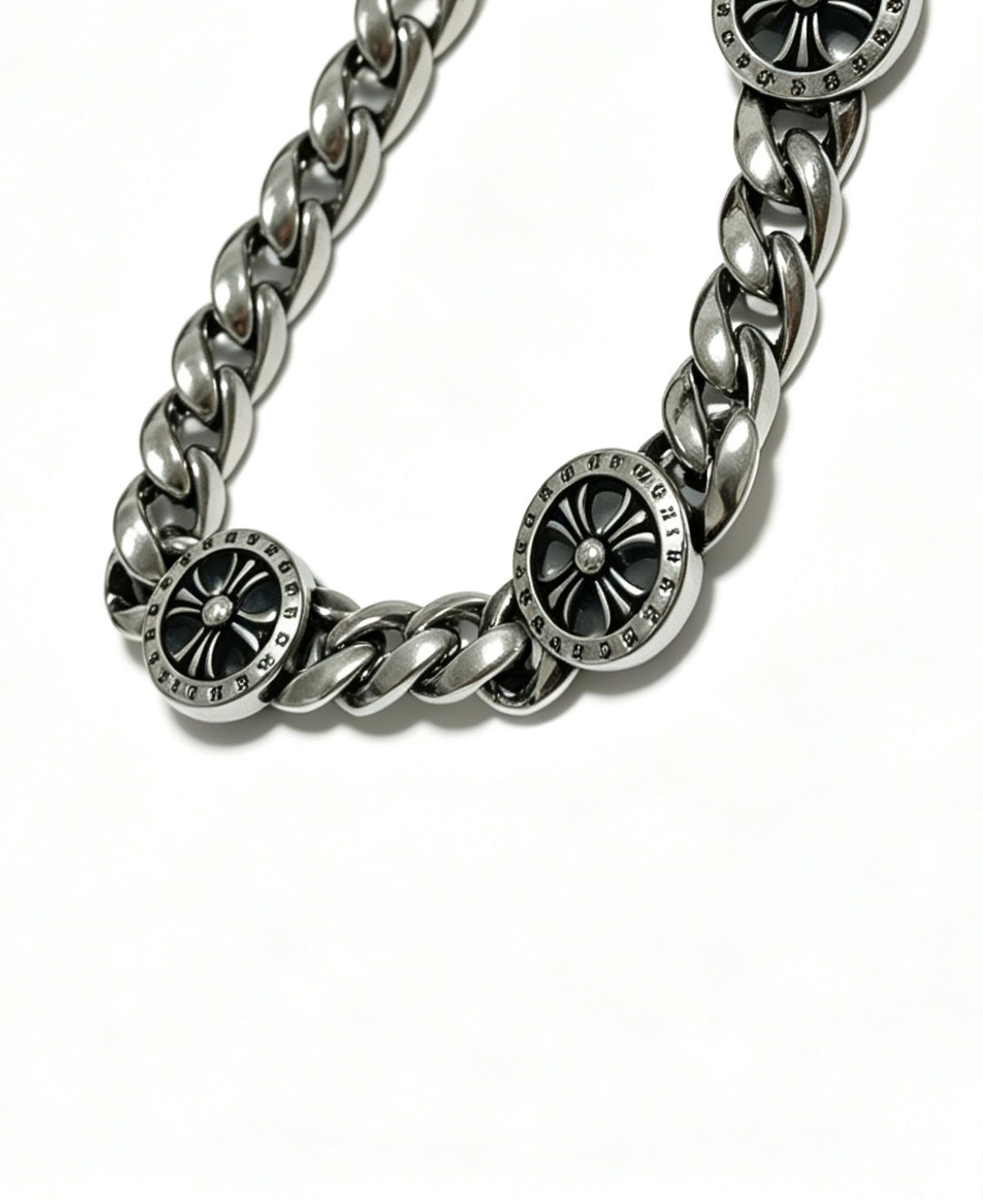 Chrome Hearts Cross Fleur-de-Lis Antiqued Polished Bracelet - album image 5