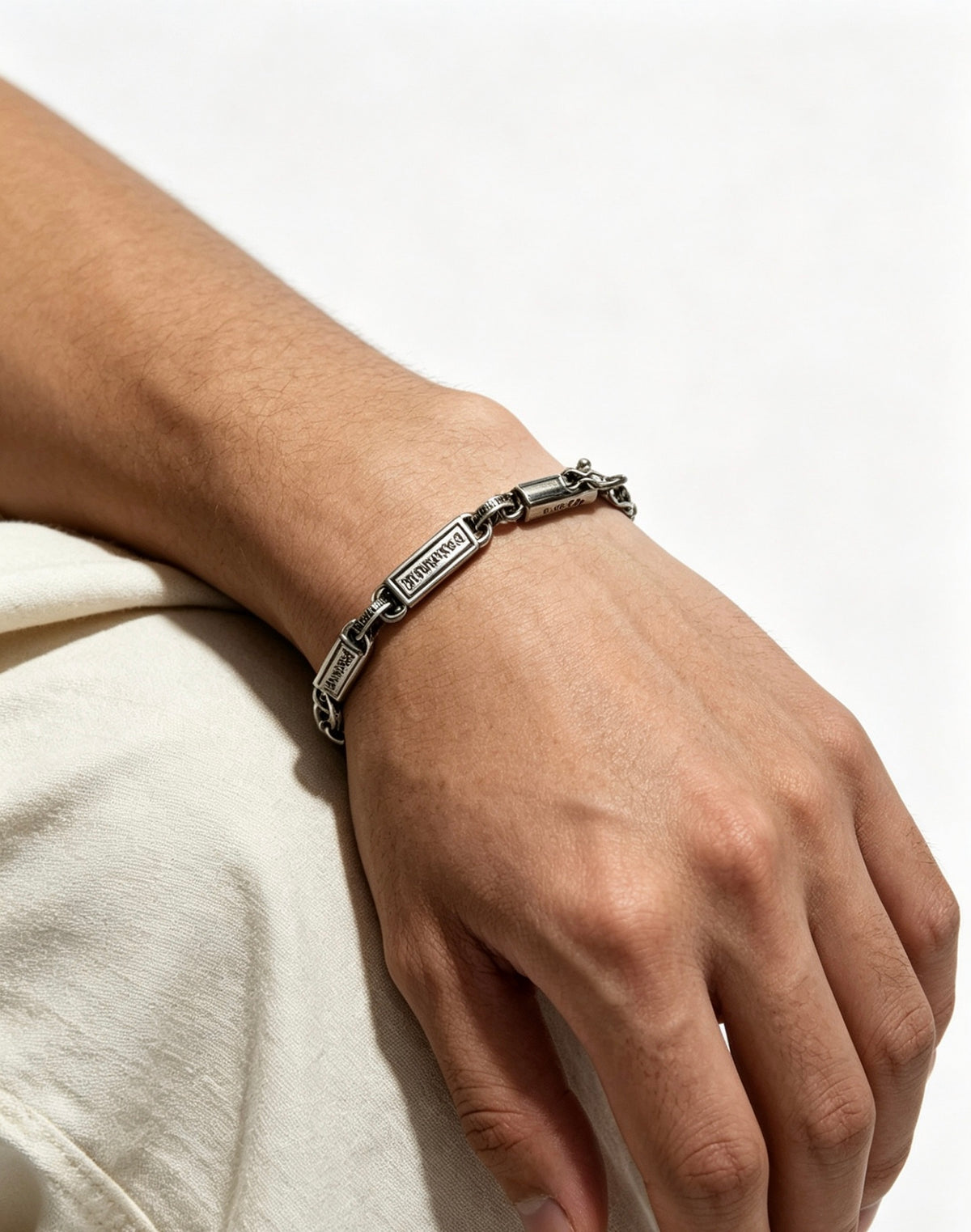 Chrome Hearts Segmented Bar Link Bracelet - album image 10