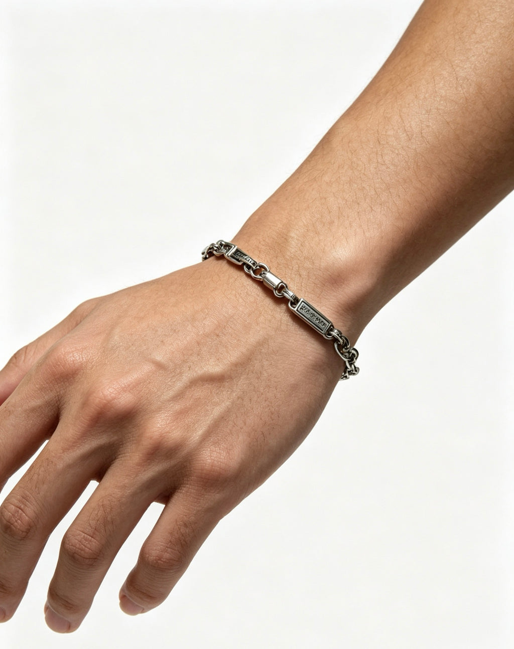 Chrome Hearts Cross Fleur-de-Lis Antiqued Polished Bracelet - album image 8