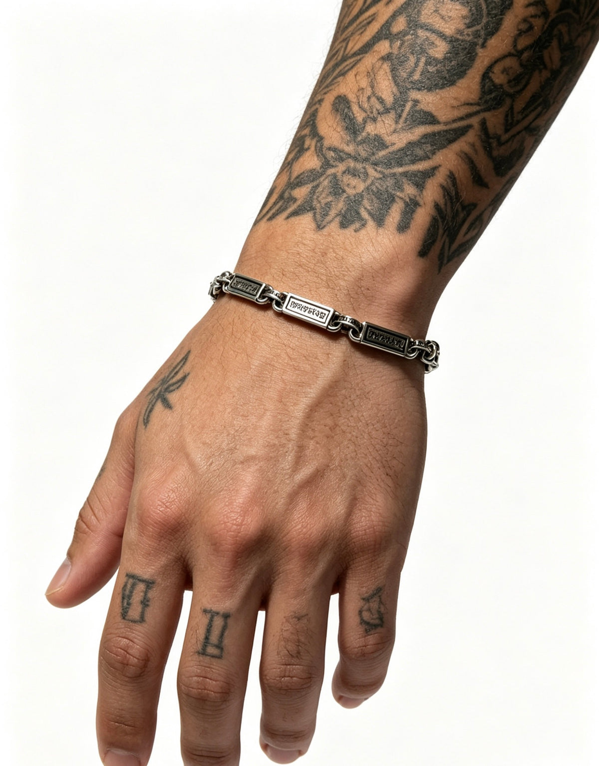 Chrome Hearts Cross Fleur-de-Lis Antiqued Polished Bracelet - album image 9