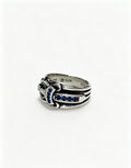 Chrome Hearts Blue Accent Cross Band Ring - album image 1