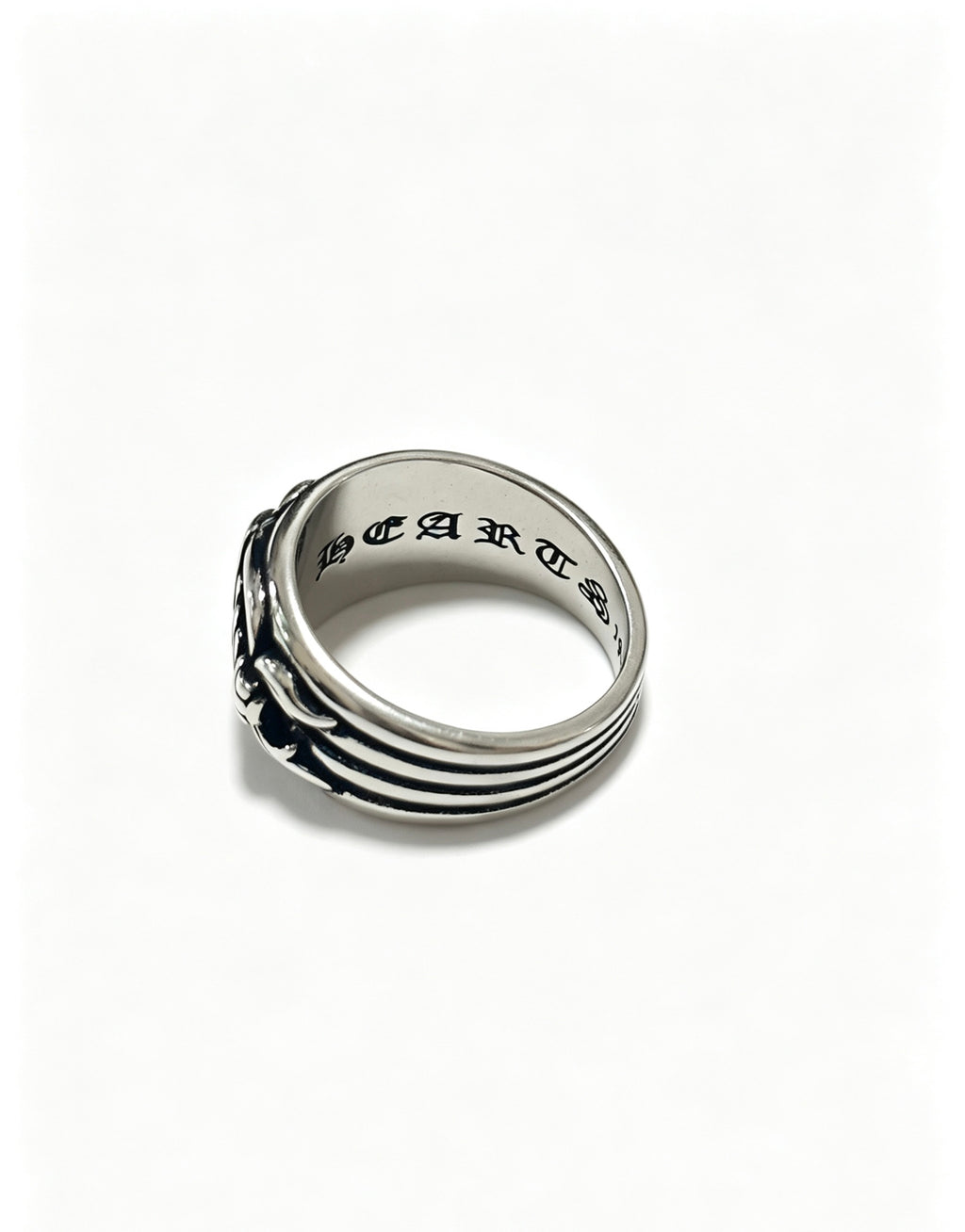 Chrome Hearts Blue Accent Cross Band Ring - album image 3