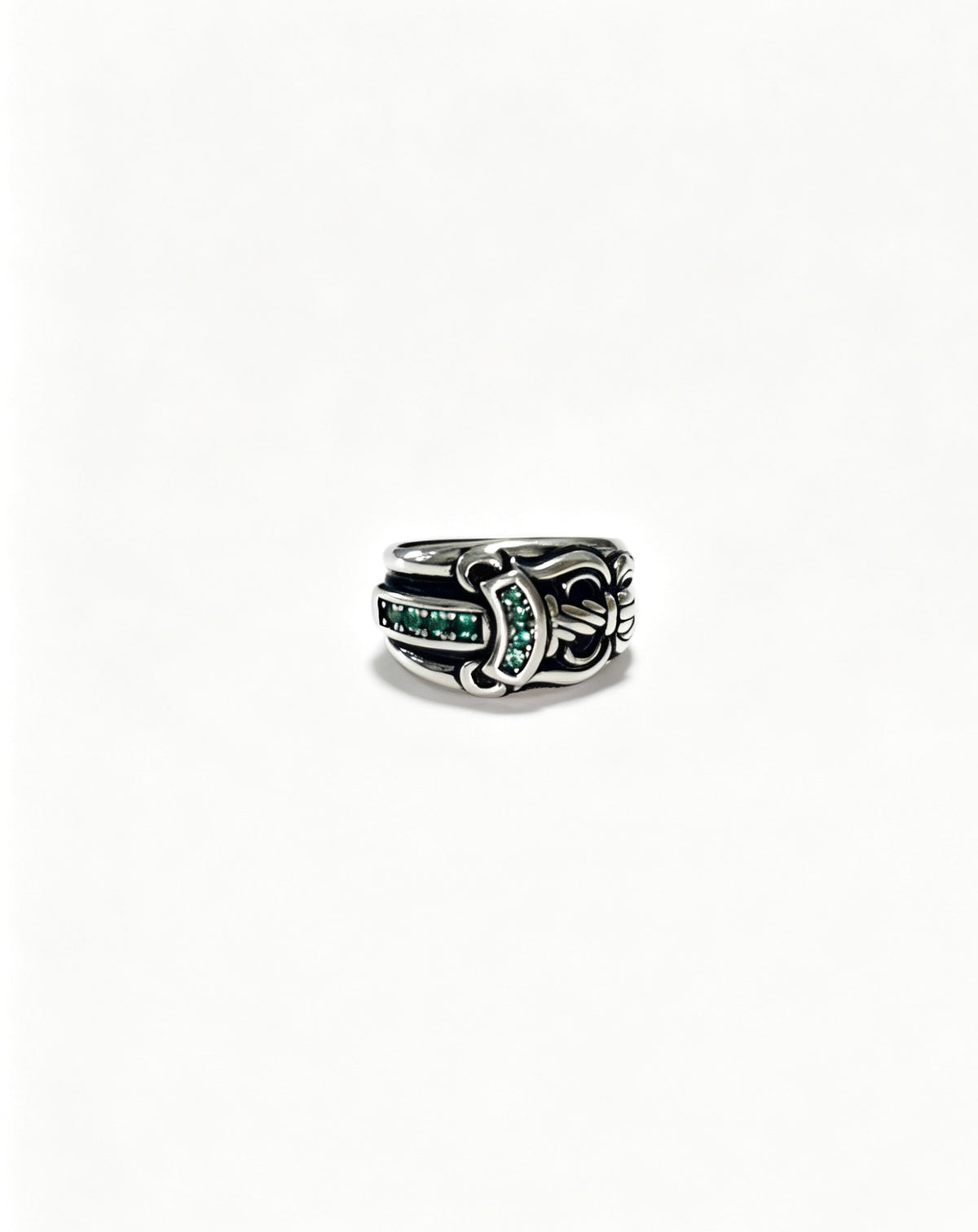 Chrome Hearts Layered Edge Script Ring - album image 3