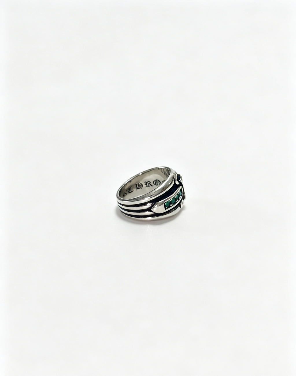 Chrome Hearts Layered Edge Script Ring - album image 1