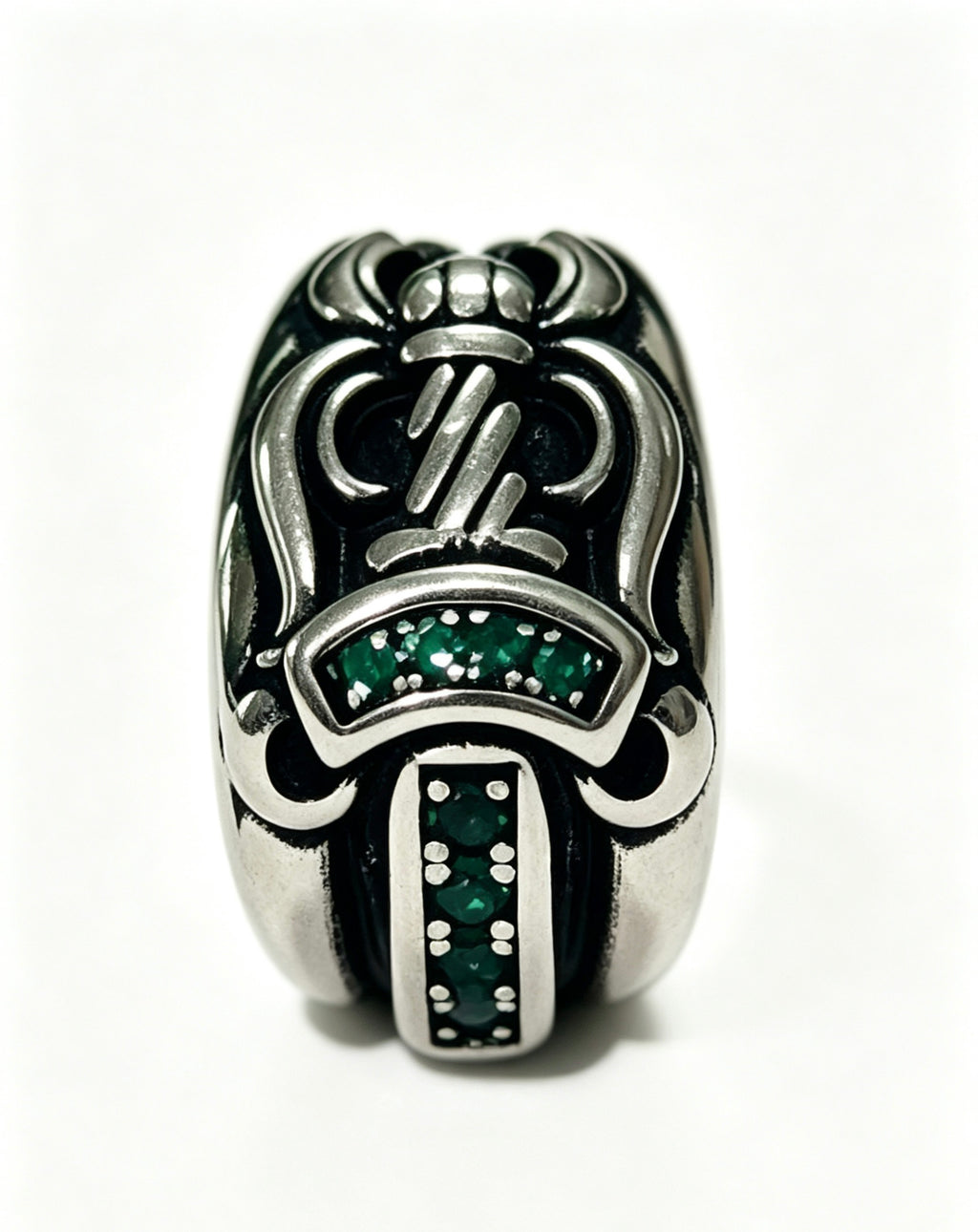 Chrome Hearts Layered Edge Script Ring - album image 6