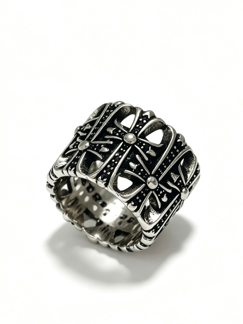 Chrome Hearts Compact Gothic Cross Signet Ring - album image 3