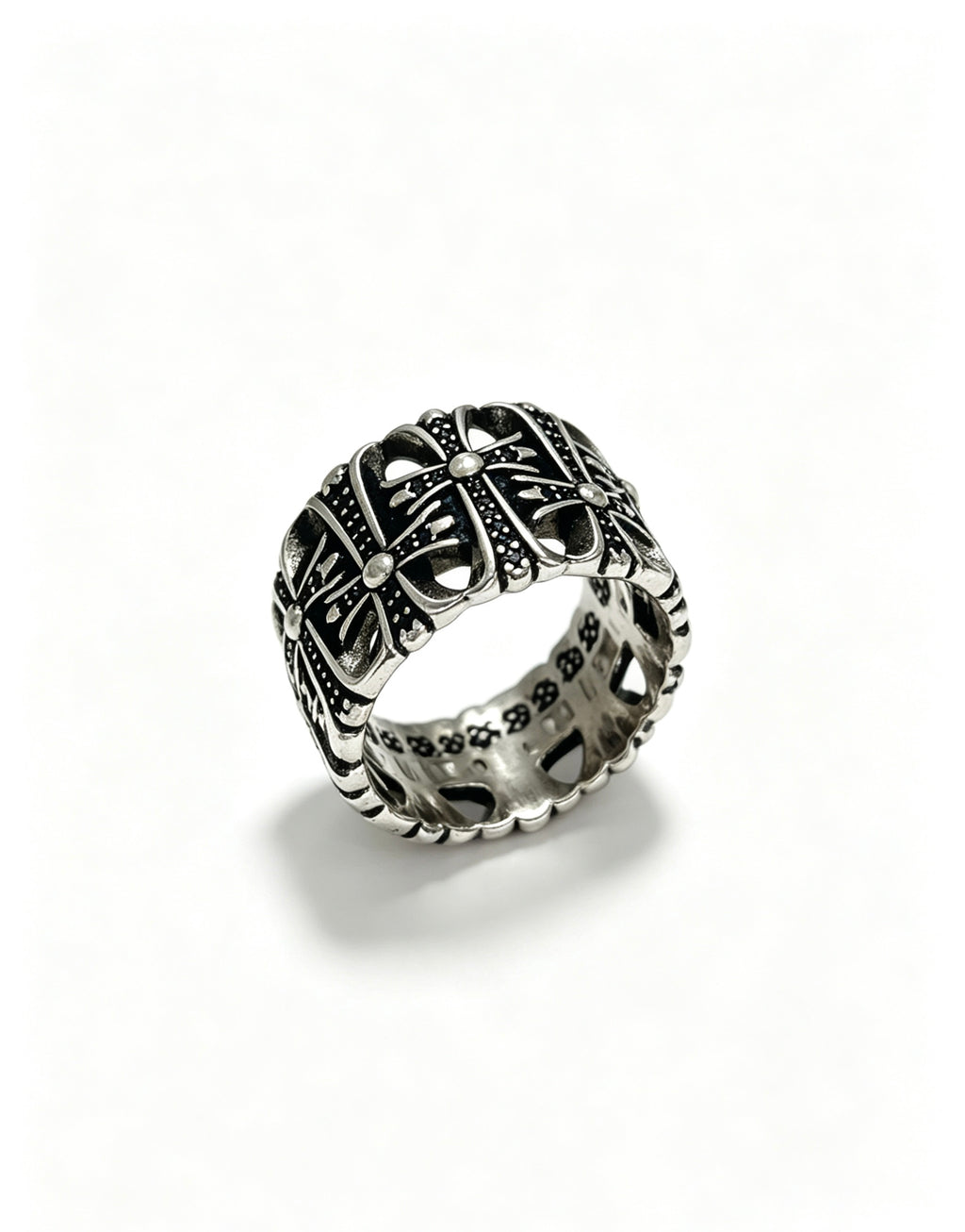 Chrome Hearts Compact Gothic Cross Signet Ring - album image 5
