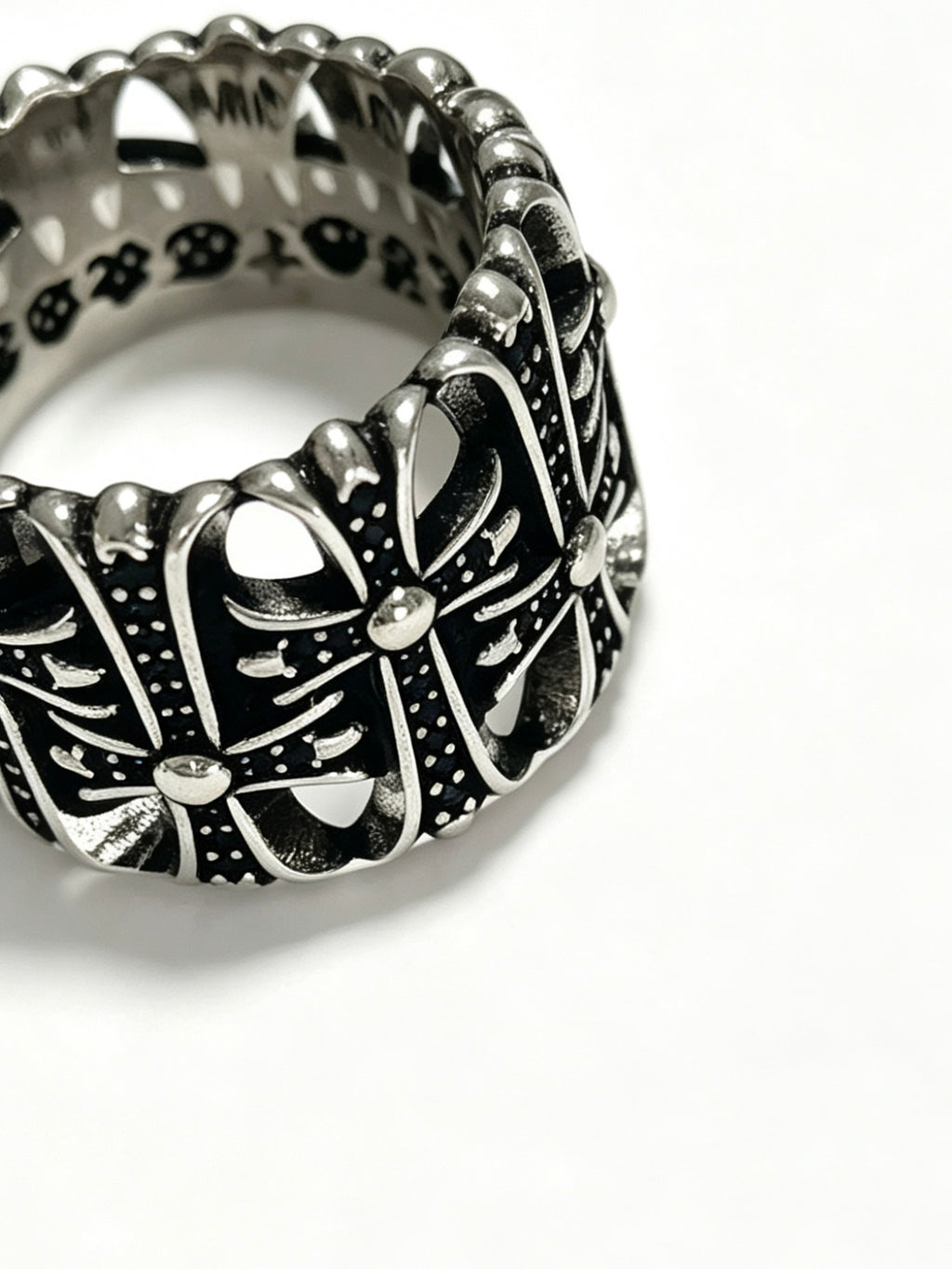 Chrome Hearts Compact Gothic Cross Signet Ring - album image 4
