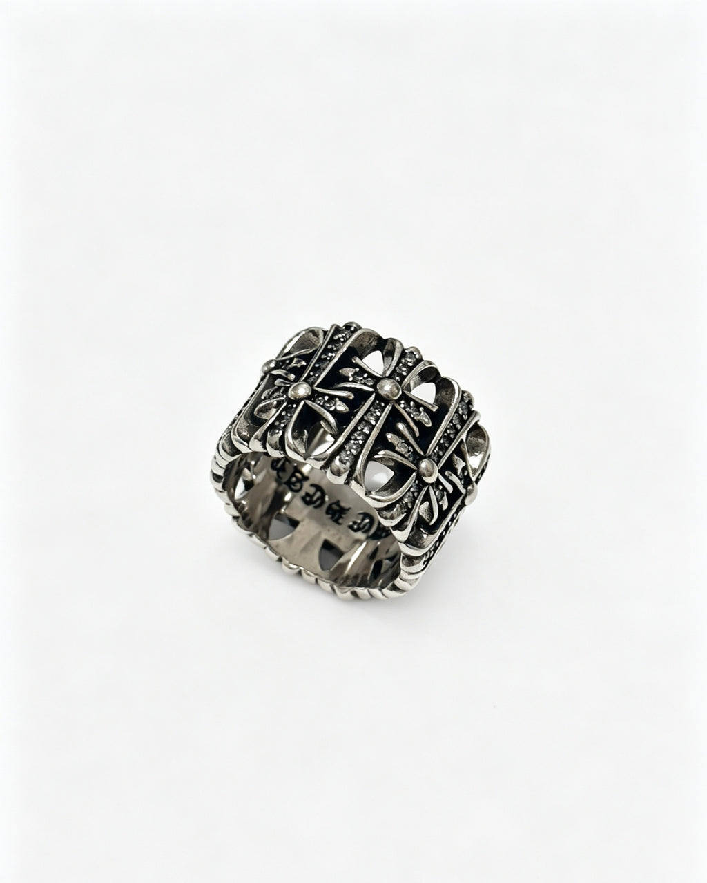 Chrome Hearts Large Ornate Cross Shield Ring - album image 2