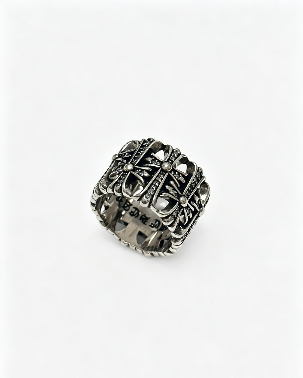Chrome Hearts Large Ornate Cross Shield Ring - album image 2