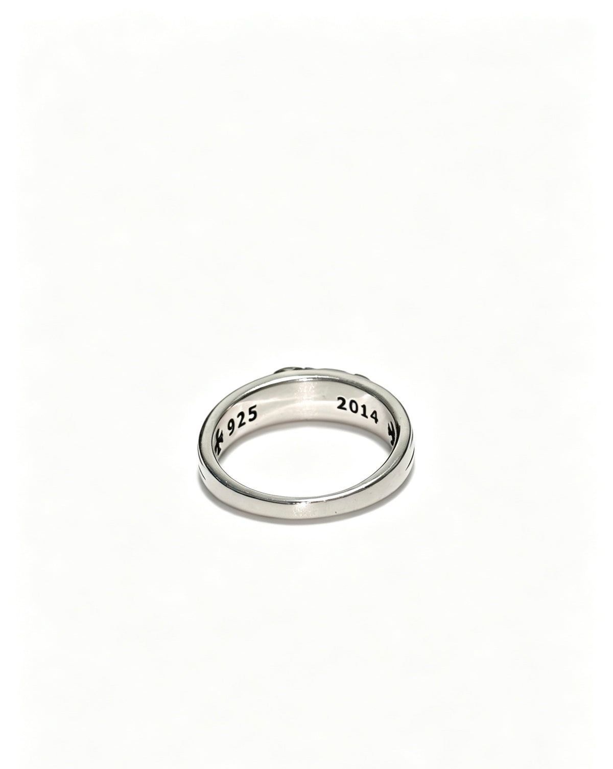 Chrome Hearts Dark Scroll Inlay Ring - album image 2