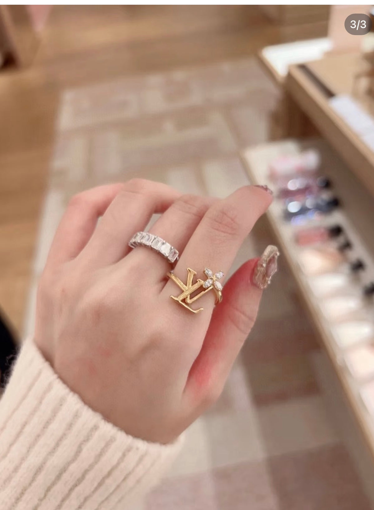 Louis Vuitton LV Letter Open Ring - album image 3