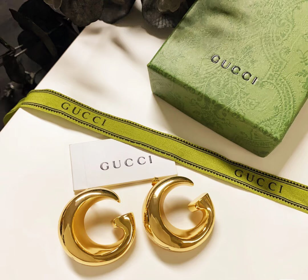 Gucci Interlocking G Gold-Tone Stud Earrings - album image 3