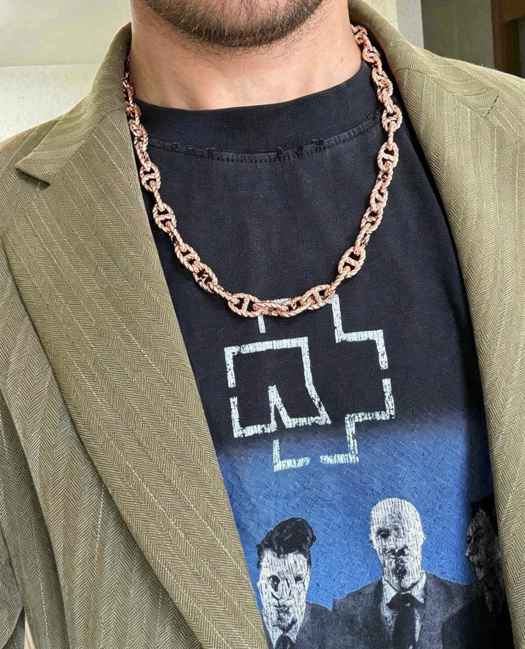 Hermès Silver-Tone Long Large Anchor-Link Necklace - album image 7