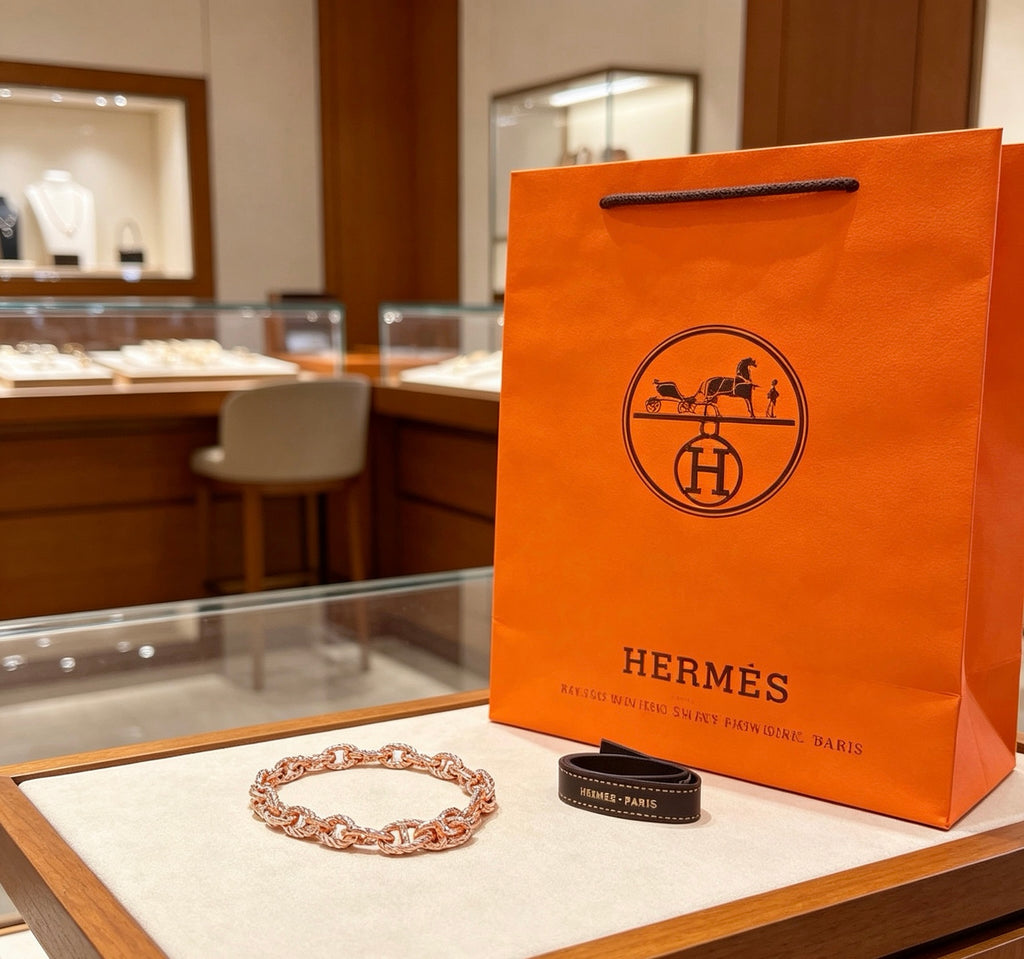 Hermès Silver-Tone Long Large Anchor-Link Necklace - album image 9