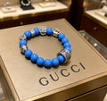 Gucci Anger Forest Interlocking G Stone Bead Antiqued Bracelet - album image 1