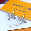 Louis Vuitton Two-Tone Monogram Polished Earrings - album image 1