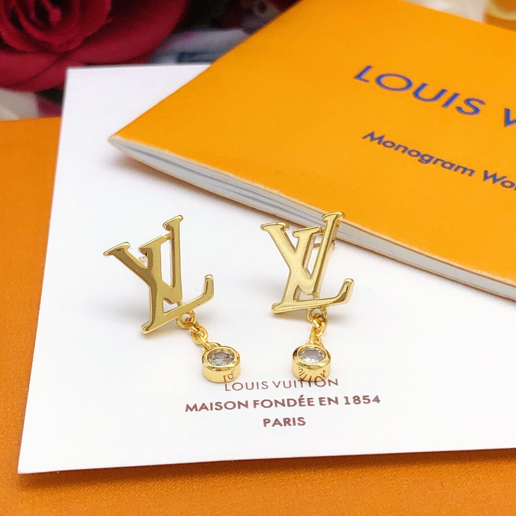 Louis Vuitton LV Letter Tassel Polished Earrings - album image 2