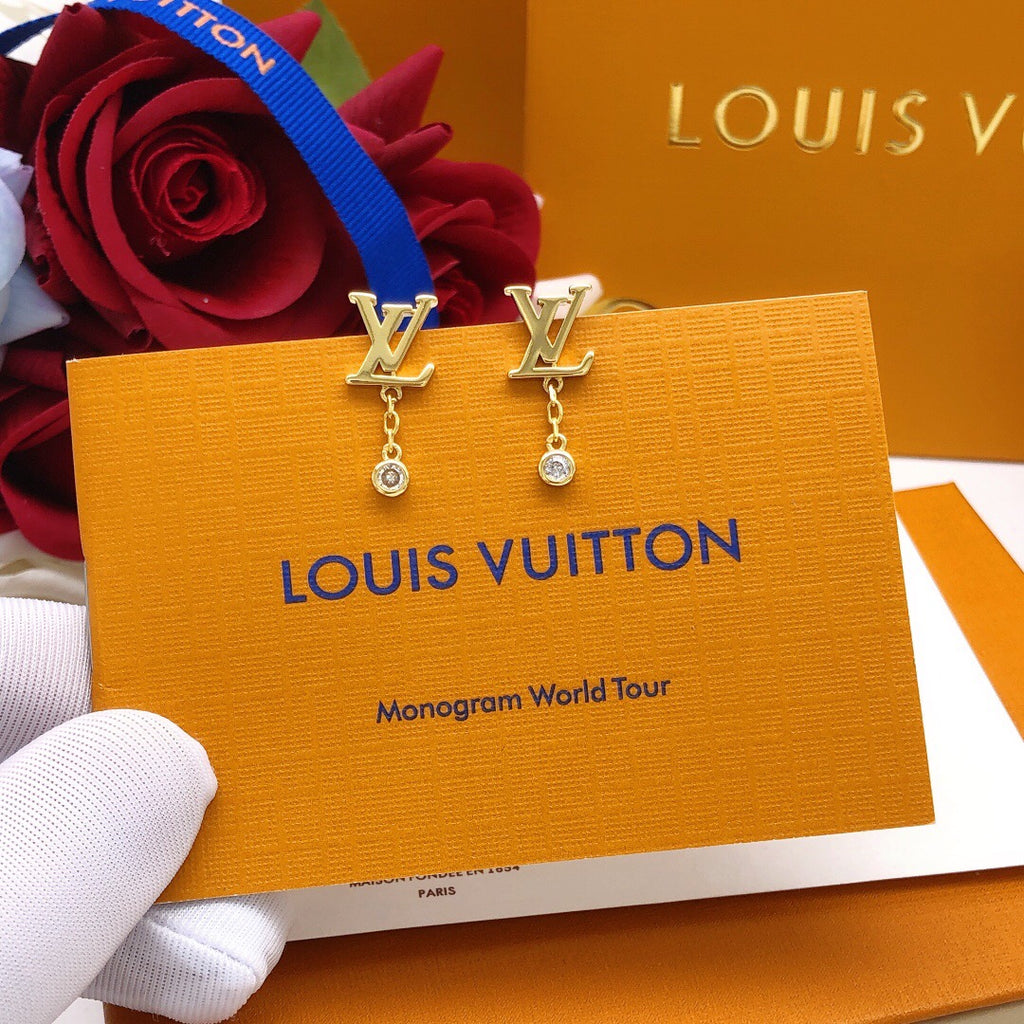 Louis Vuitton LV Letter Tassel Polished Earrings - album image 5