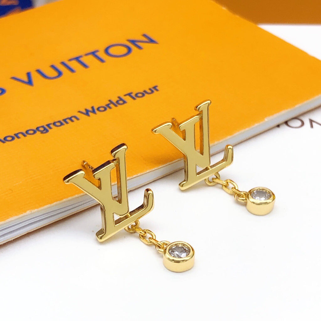 Louis Vuitton LV Letter Tassel Polished Earrings - album image 1