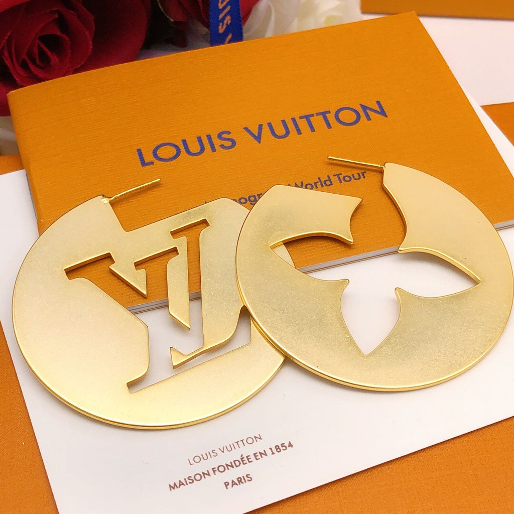 Louis Vuitton Monogram Circular Openwork Polished Earrings - album image 2