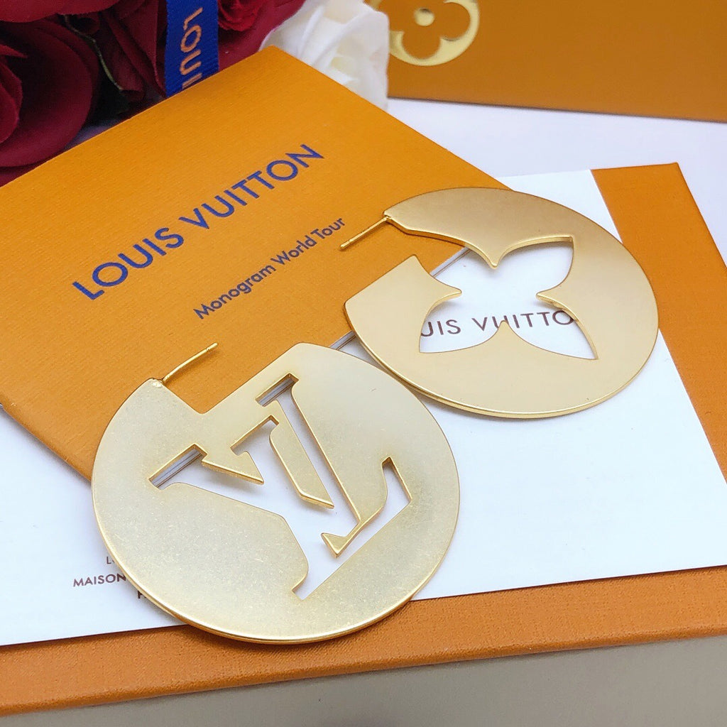 Louis Vuitton Monogram Circular Openwork Polished Earrings - album image 6