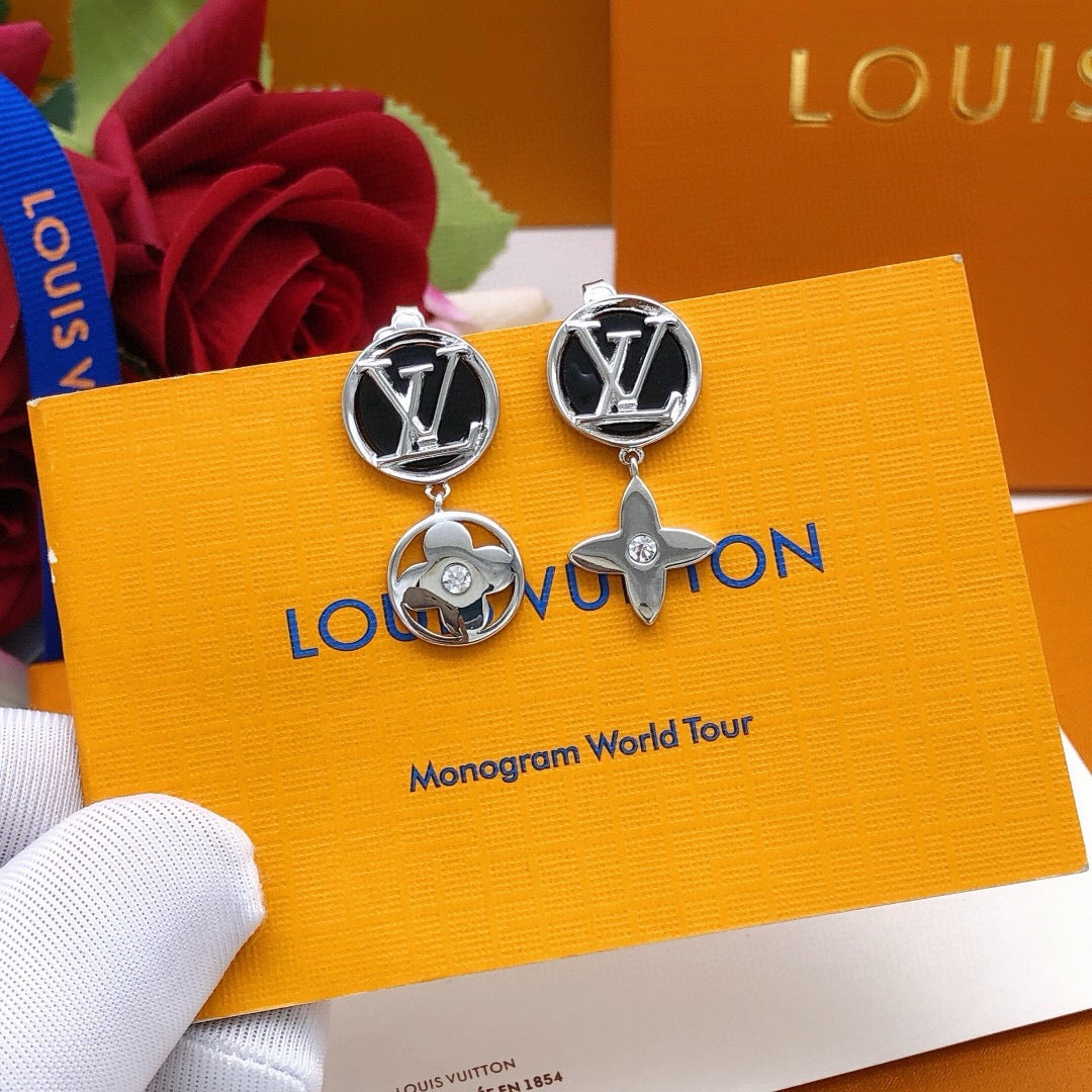 Louis Vuitton Black Circular Earrings - album image 7