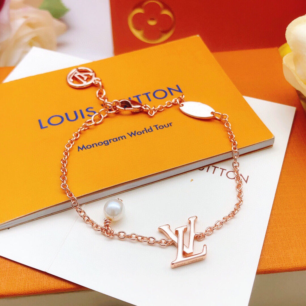 Louis Vuitton Rose Gold-Tone Gold-Tone Pearl Bracelet - album image 2