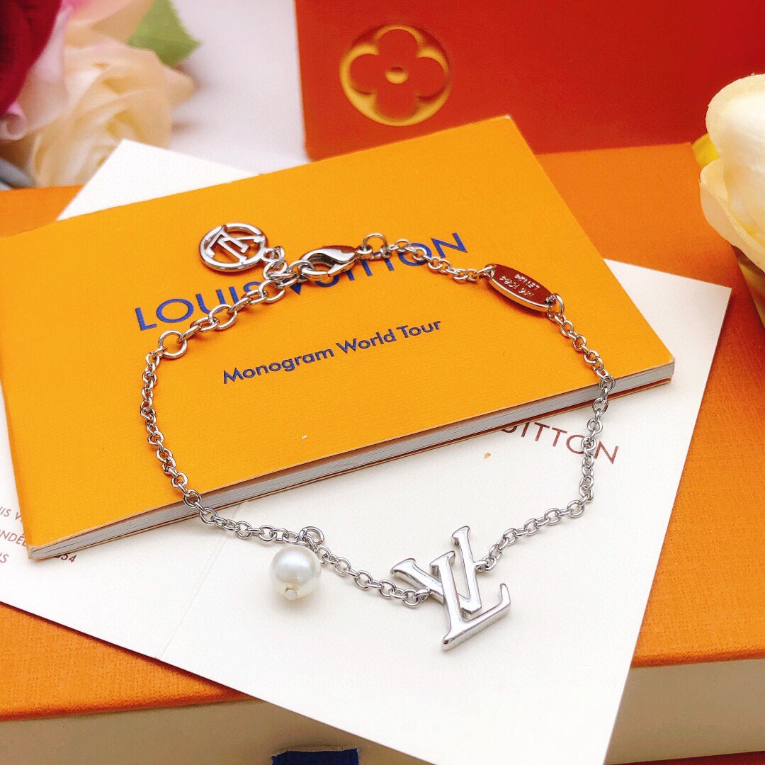 Louis Vuitton Silver-Tone Pearl Bracelet - album image 4